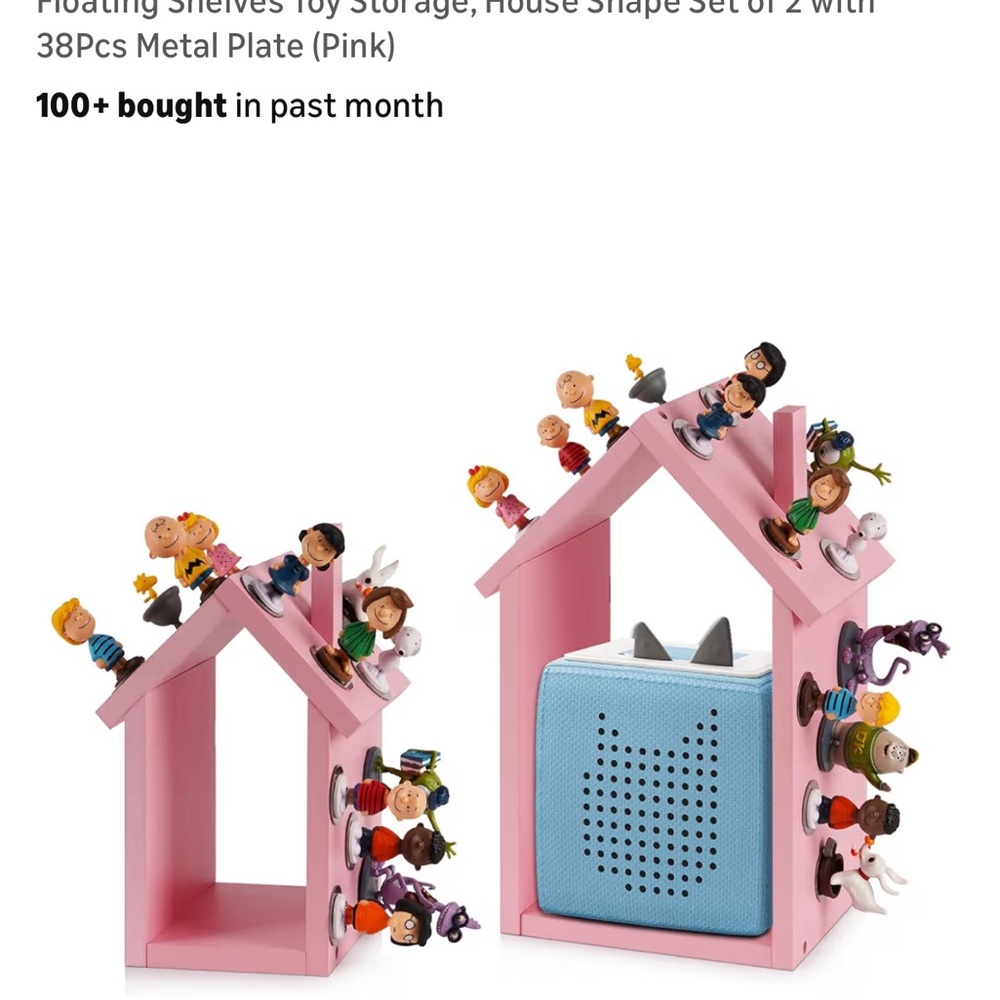 Pink House Magnetic Tonie Holder